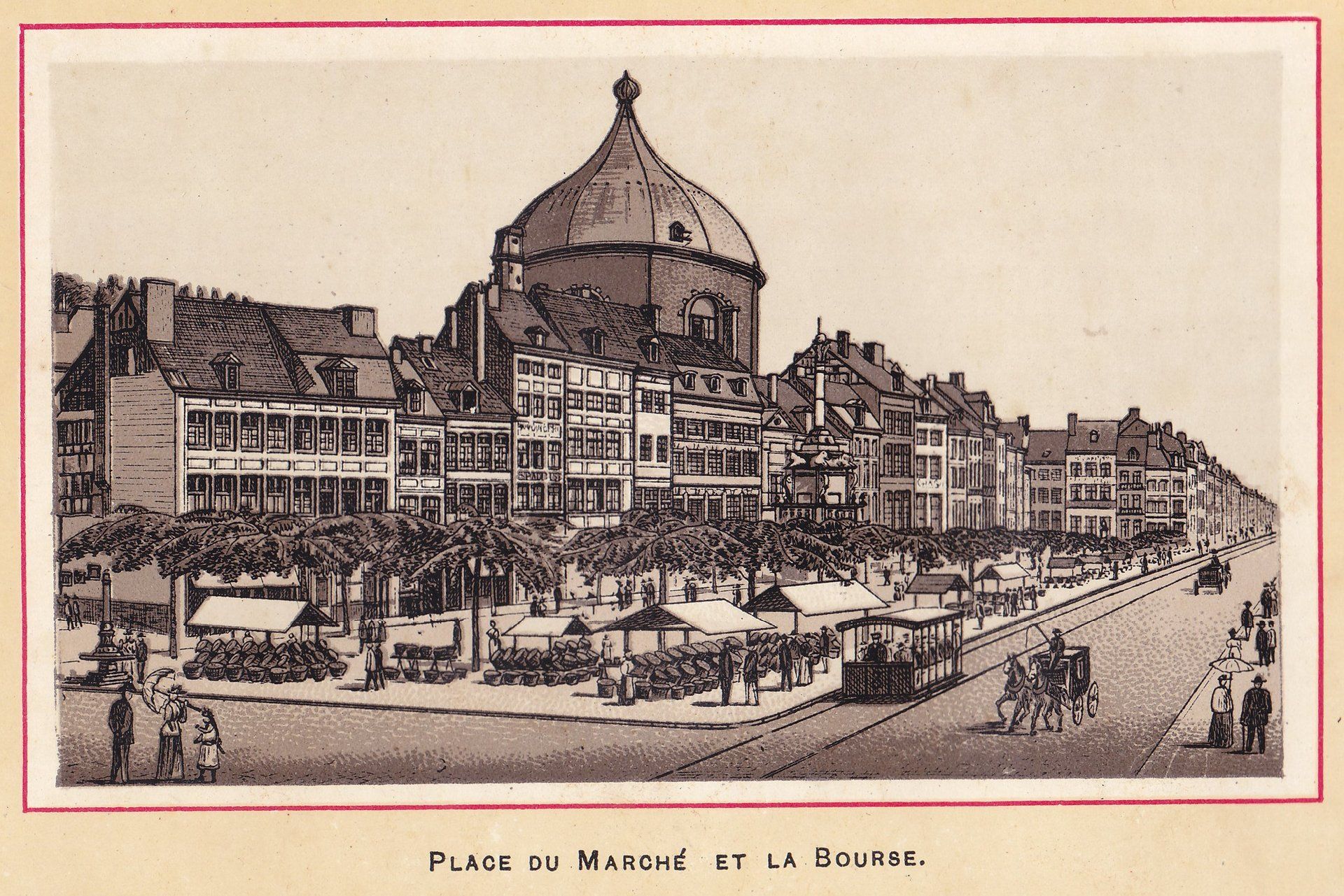 PLACE DU MARCHÉ ET LA BOURSE.