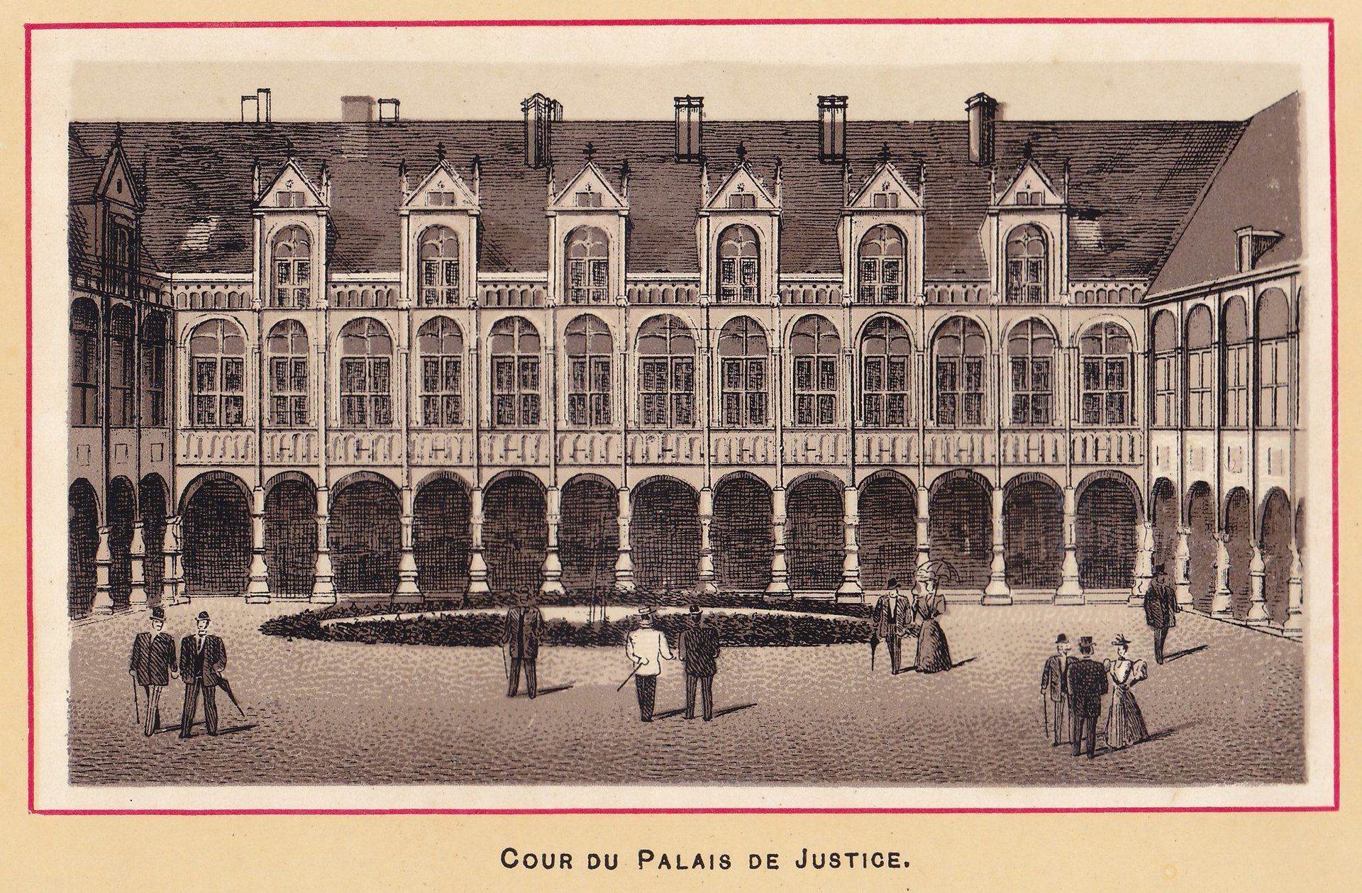 COUR DU PALAIS DE JUSTICE.