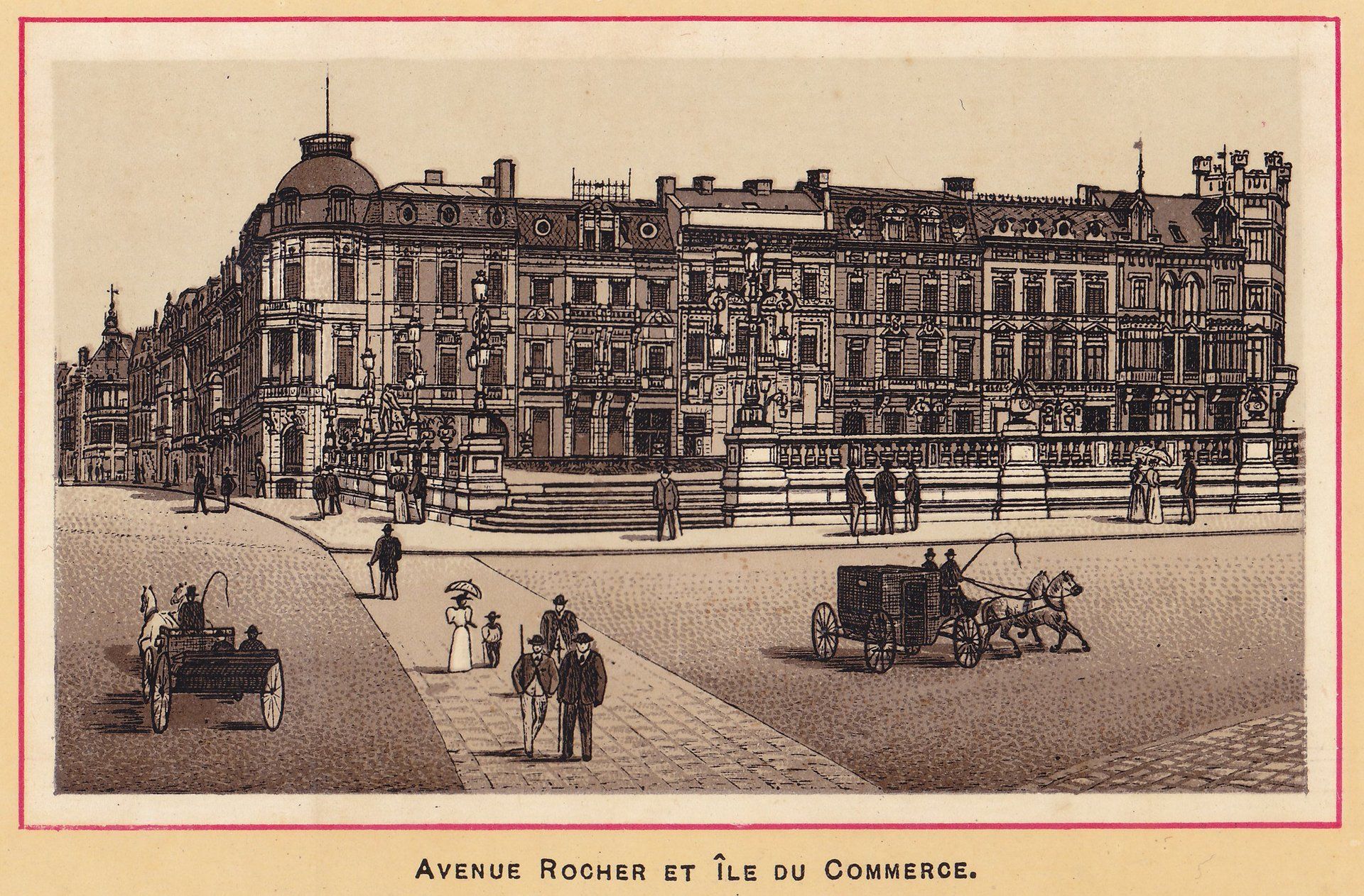 AVENUE ROCHER ET ÎLE DU COMMERCE.