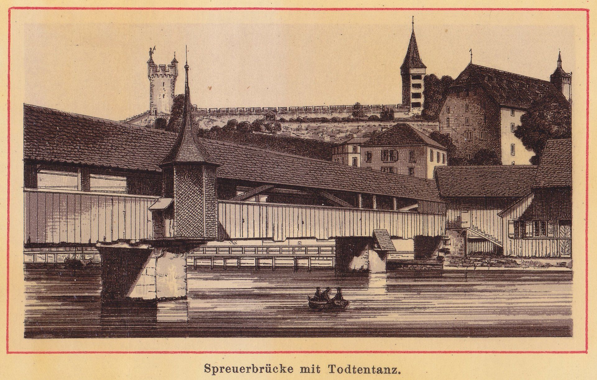 Spreuerbrücke mit Todtentanz.