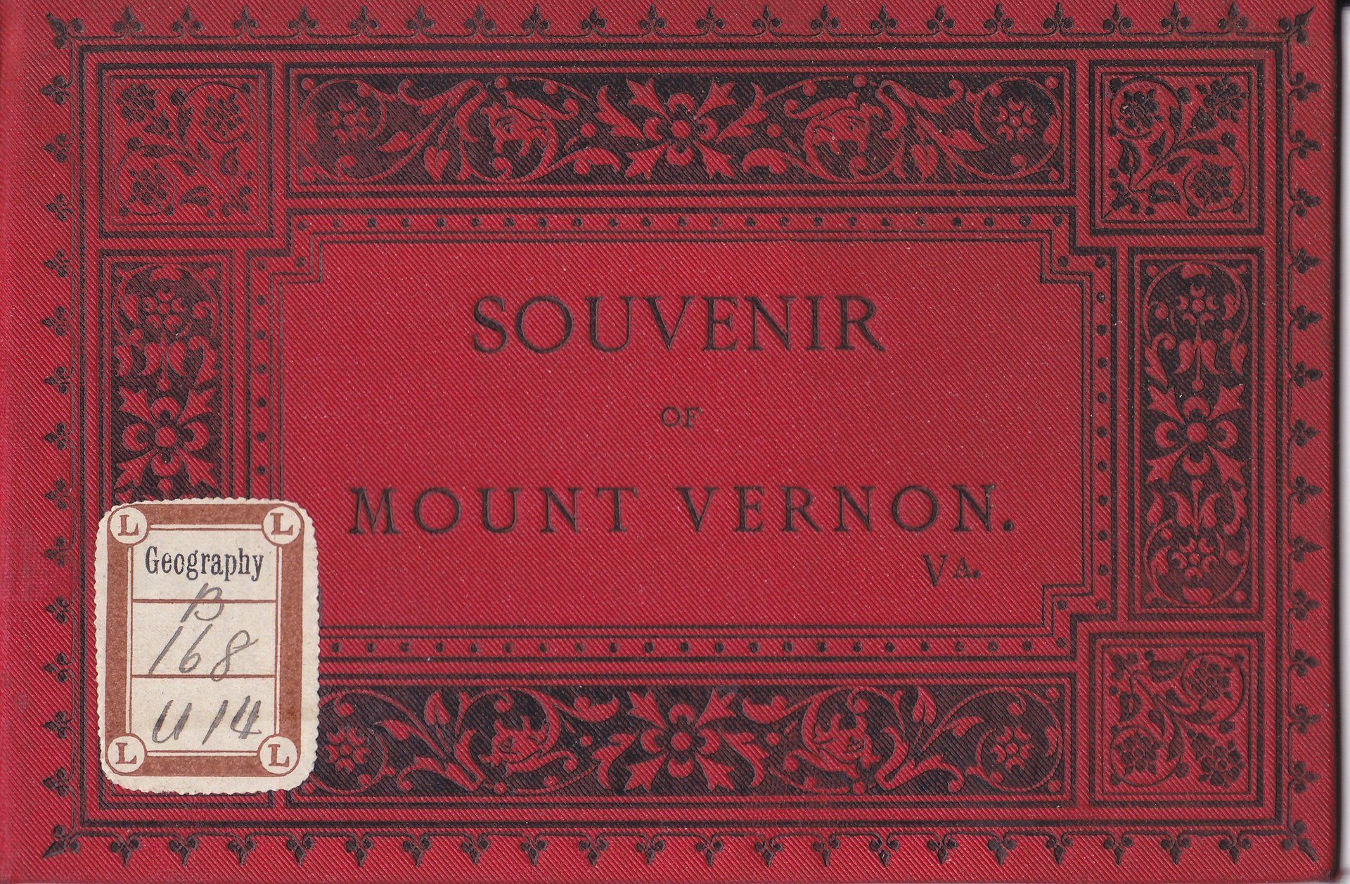 SOUVENIR OF MOUNT VERNON.