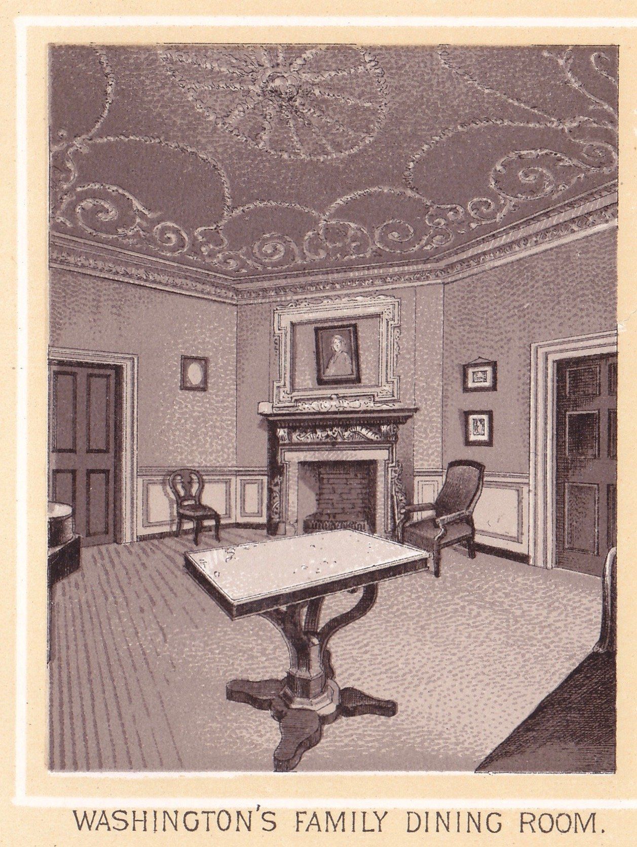 WASHINGTON'S FAMILY DINING ROOM.