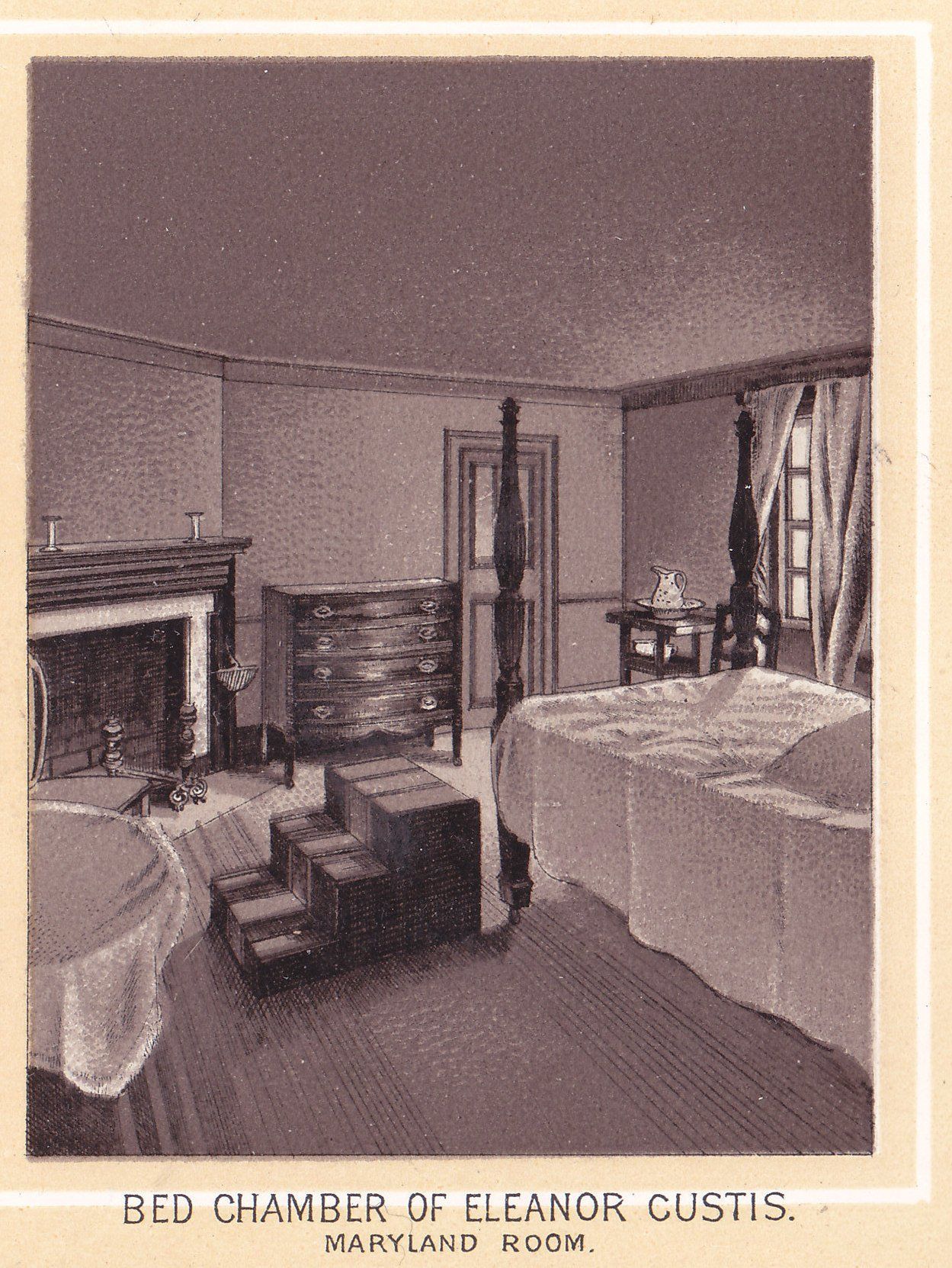 BET CHAMBER OF ELEANOR CUSTIS. MARYLAND ROOM.