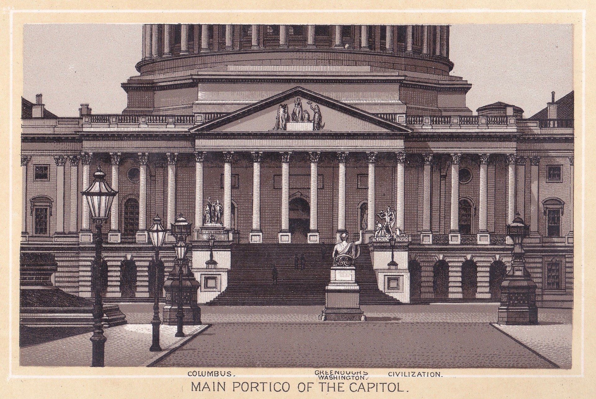 MAIN PORTICO OF THE CAPITOL.