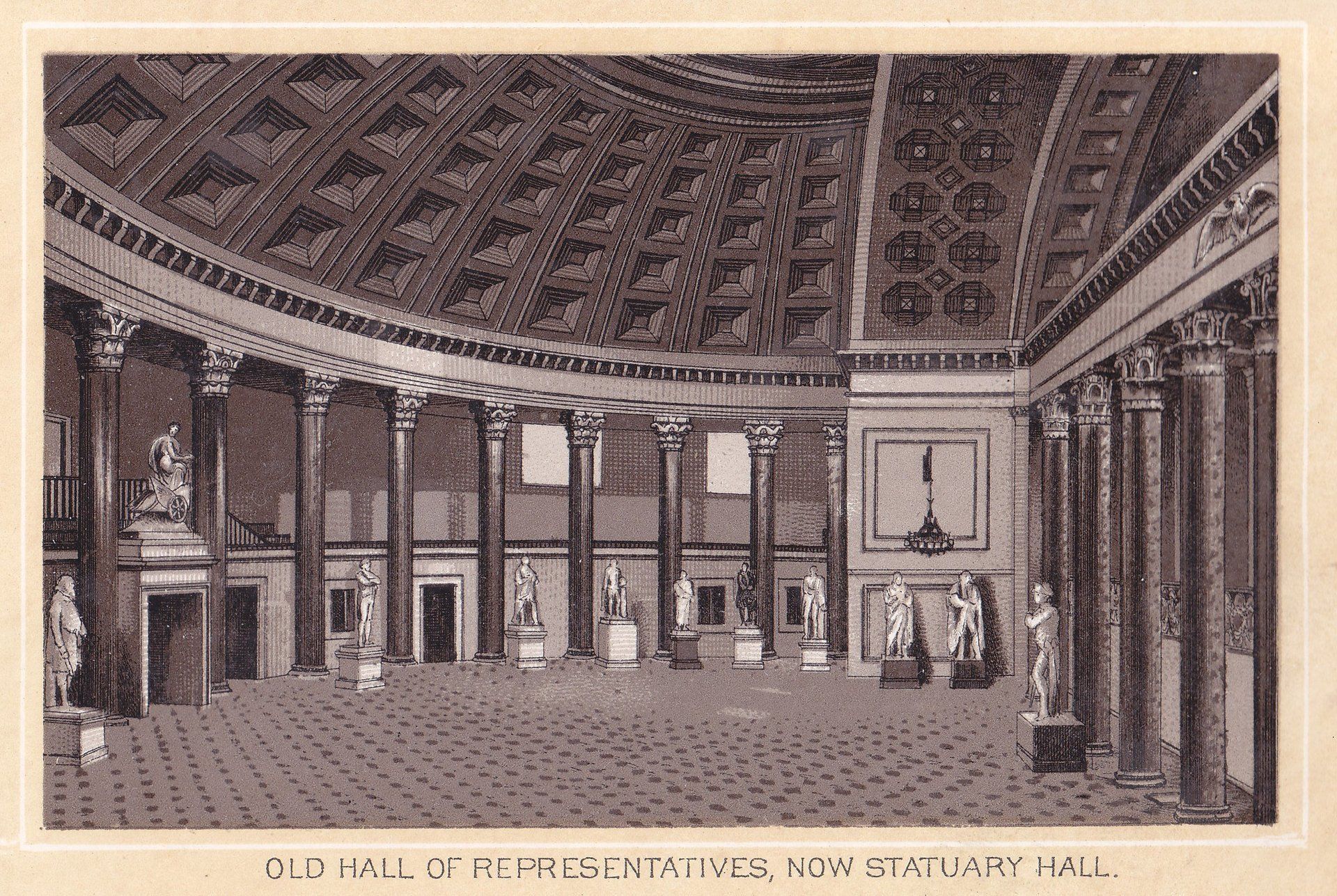 OLD HALL OF REPRESENTATIVES, NOW STATUARY HALL.