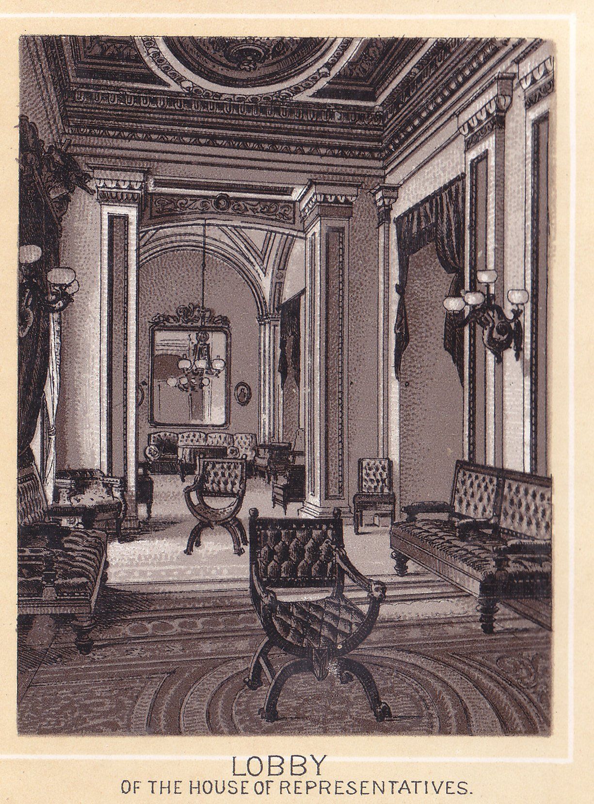 LOBBY OF THE HOUSE OF REPRESENTATIVES.