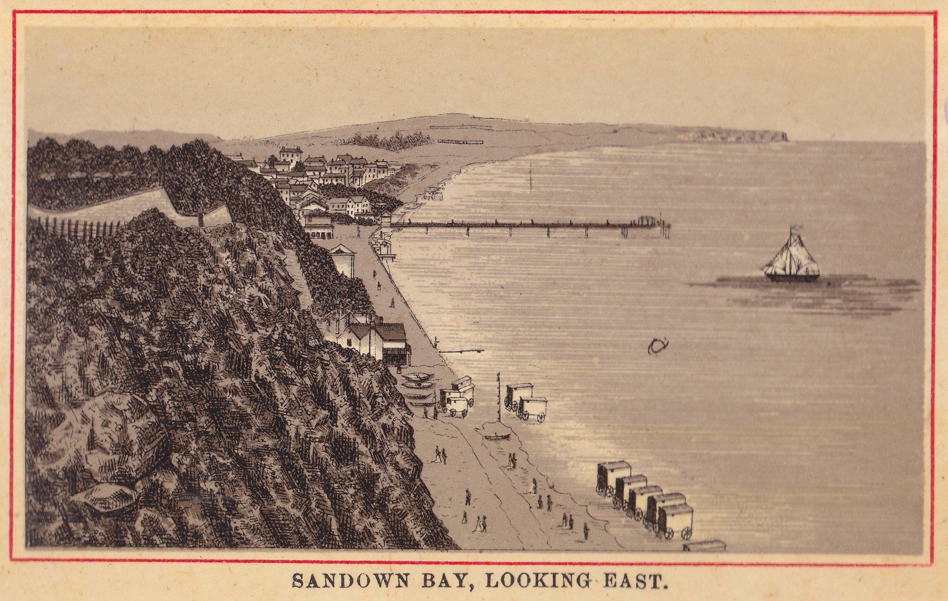 SANDOWN BAY, LOOKING EAST.