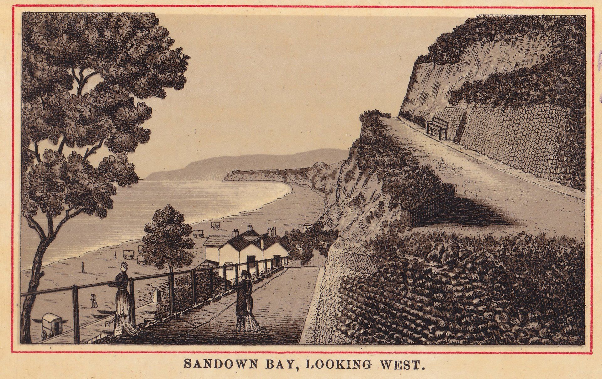 SANDOWN BAY, LOOKING WEST.
