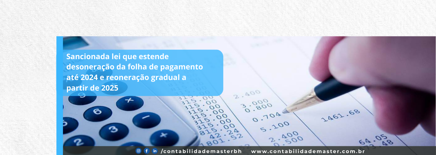 O presidente Luiz Inácio Lula da Silva promulgou nesta última segunda-feira (16) a lei 14.973/24 que prolonga a desoneração da folha de pagamento para 17 setores da economia e municípios de pequeno porte até o final de 2024. A medida, aprovada pelo Congresso Nacional, foi matéria de controvérsias entre Governo e Congresso, sofrendo alterações por MP e até mesmo decisão do STF, mas com a Lei sancionada finalmente o tema está sendo pacificado. 
Como funciona a desoneração?
A desoneração da folha permite que empresas substituam a contribuição previdenciária sobre a folha de pagamento (20%) por uma alíquota sobre a receita bruta (entre 1% e 4,5%, dependendo do setor). Essa medida reduz os custos trabalhistas das empresas, incentivando a contratação de novos funcionários.
Quais os setores beneficiados?
Entre os setores contemplados pela desoneração estão:
•	Indústria (couro, calçados, confecções, têxtil, proteína animal, máquinas e equipamentos)
•	Serviços (TI & TIC, call center, comunicação)
•	Transportes (rodoviário de cargas, rodoviário de passageiros urbano e metrô ferroviário)   
•	Construção (construção civil e pesada)
Transição gradual e reoneração
A desoneração será gradualmente reduzida a partir de 2025, com a reintrodução da contribuição previdenciária patronal sobre a folha de pagamento. A reoneração será completa em 2028 para a maioria dos setores, e em 2027 para municípios de pequeno porte, conforme quadro abaixo de transição:
