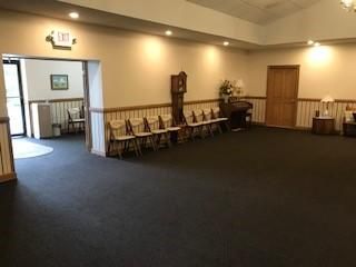 There are a lot of chairs in this room.