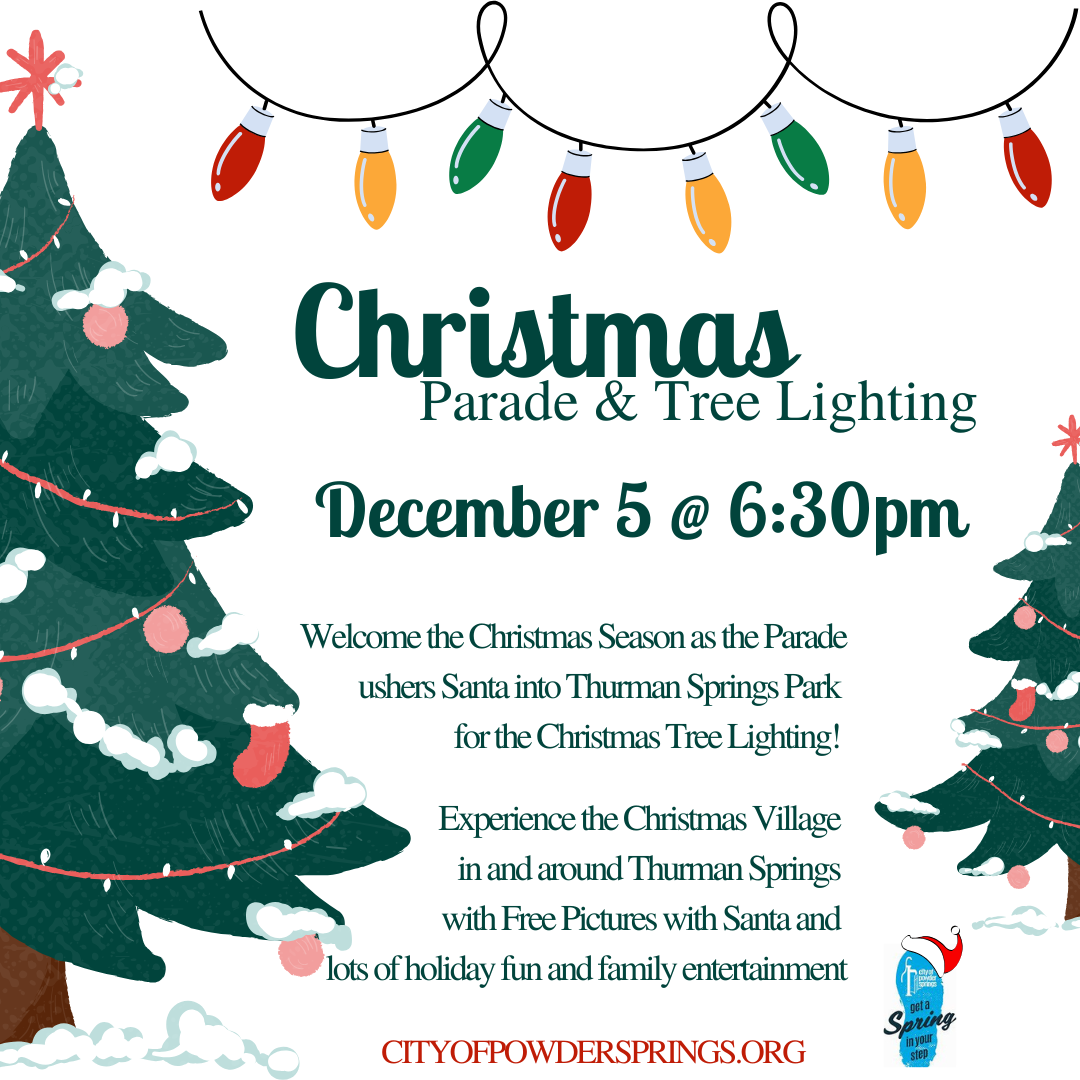 Christmas Parade and Tree Lighting Downtown Powder Springs