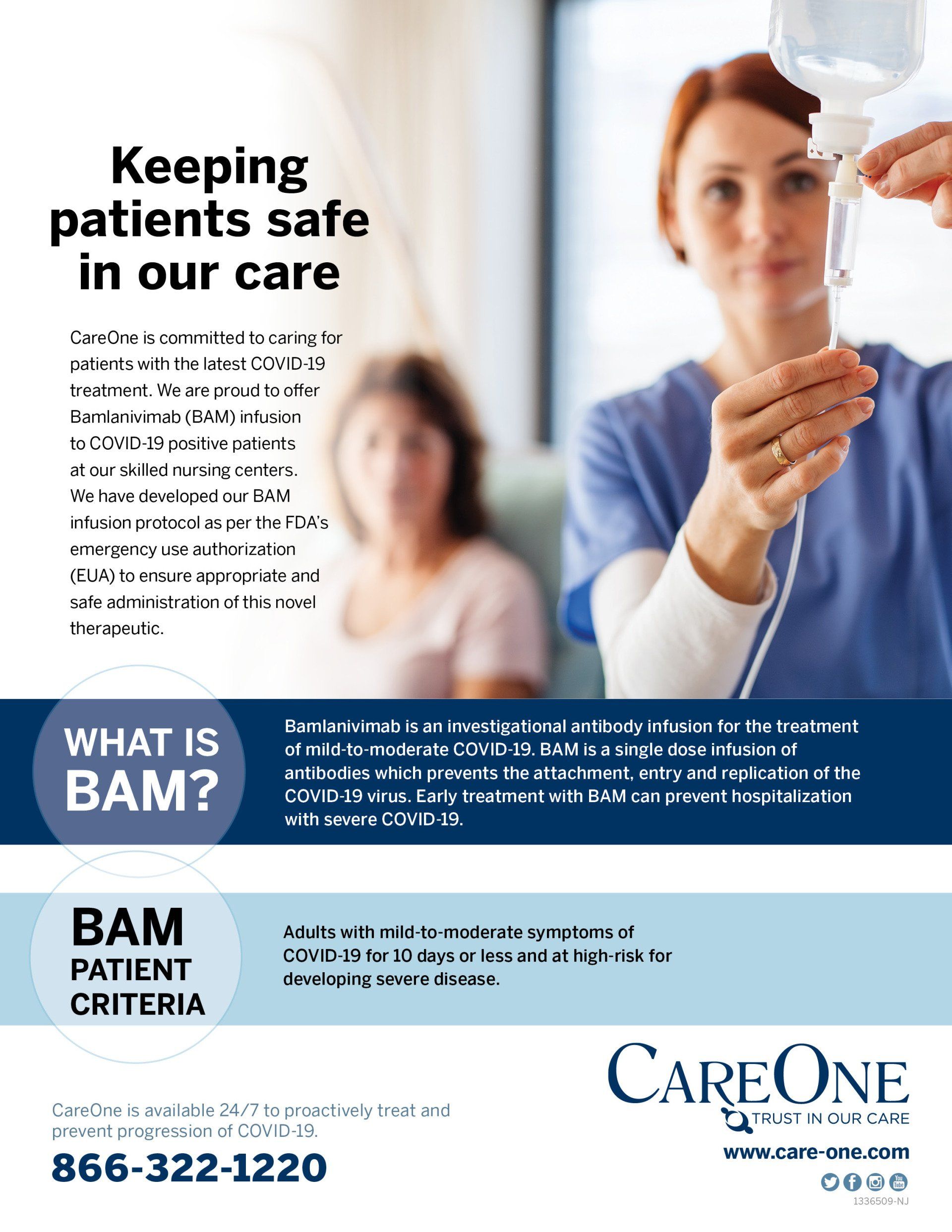 A nurse is giving a patient an iv in a hospital.