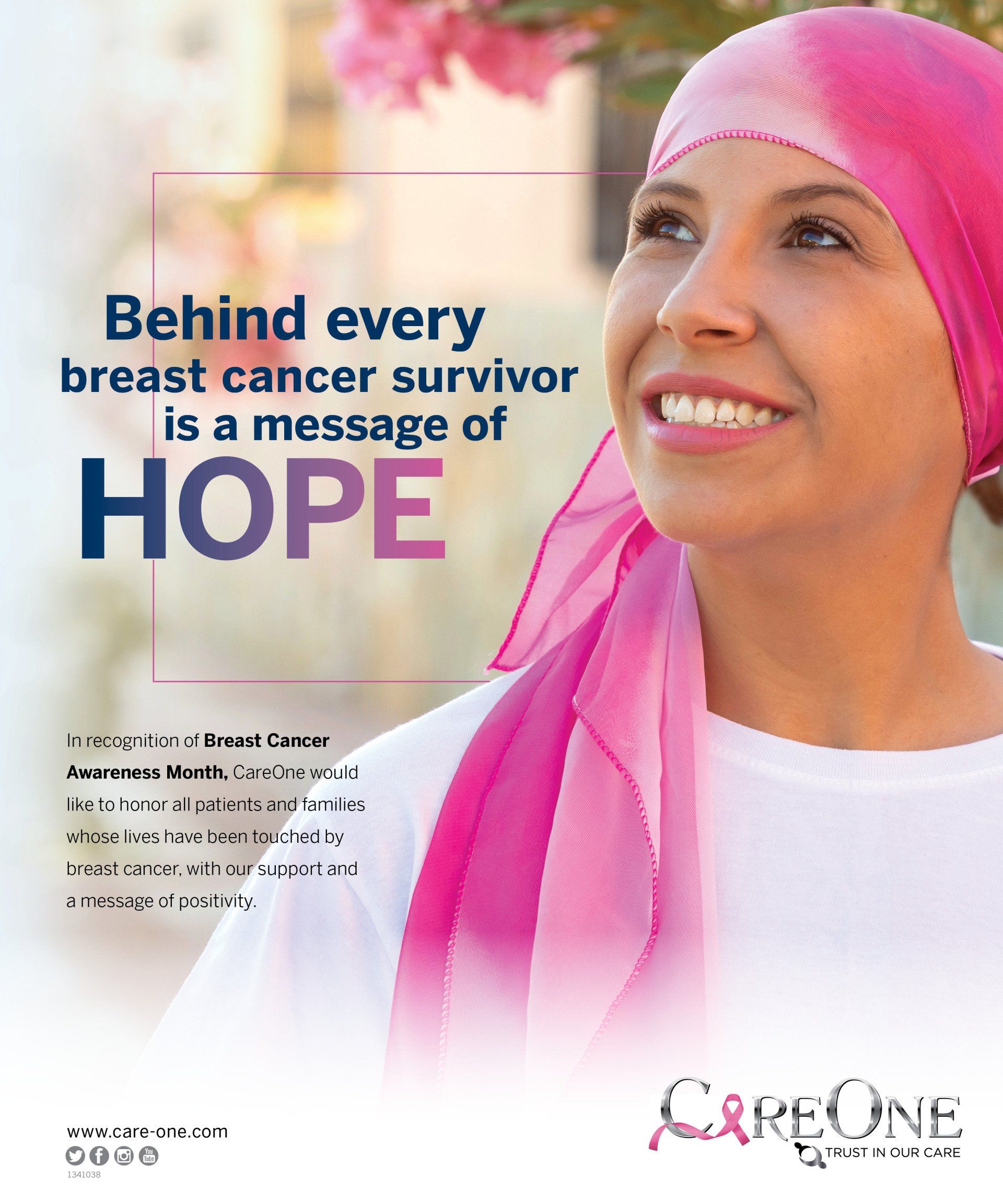 Behind every breast cancer survivor is a message of hope
