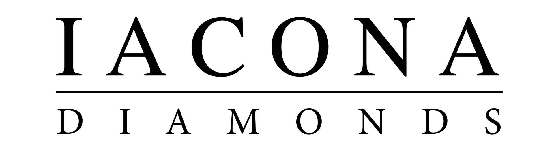 A black and white logo for iacona diamonds