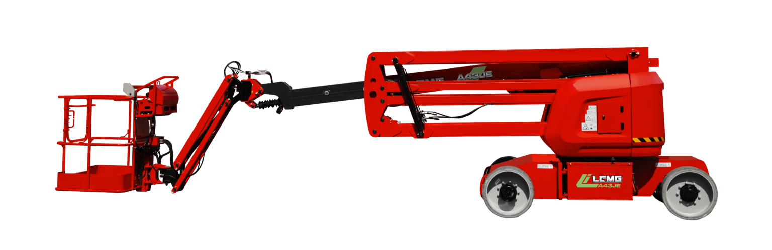 A43JE electric-powered articulating boom lift