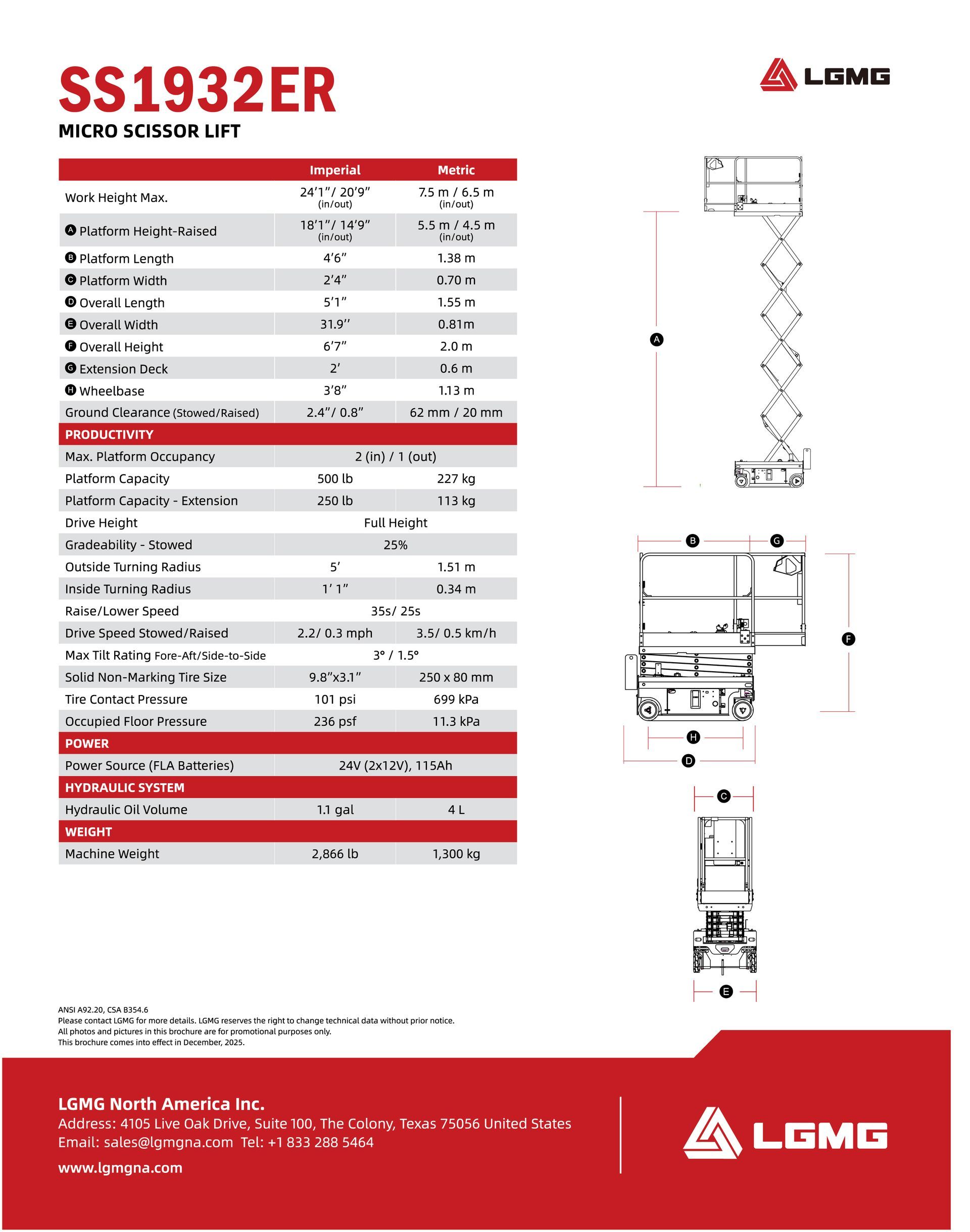 S1932E Slab Scissor Lift