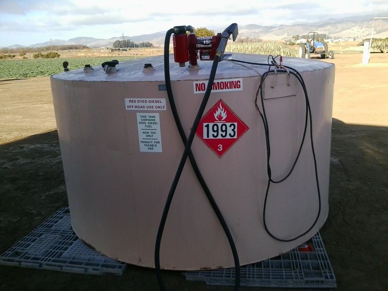 A large tank with the year 1993 on it