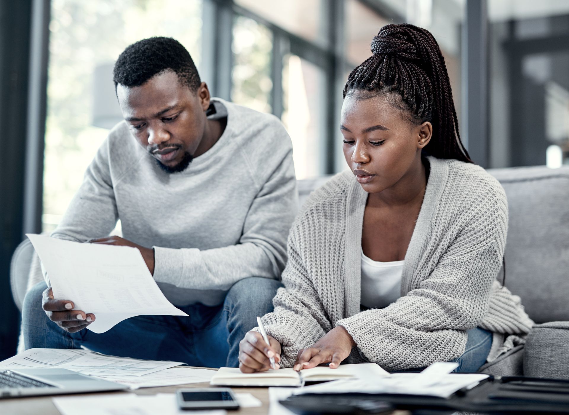 couple get finances in order 