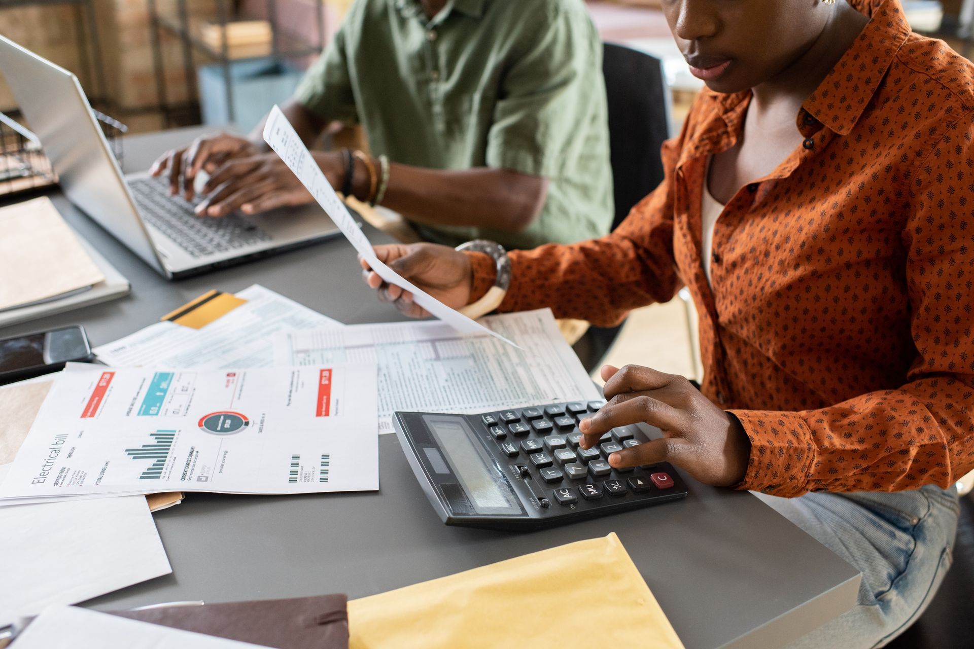 woman doing her debt relief planning 