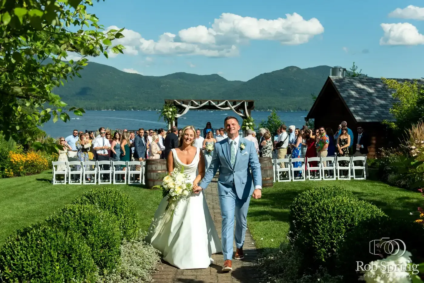 end of lakeside ceremony