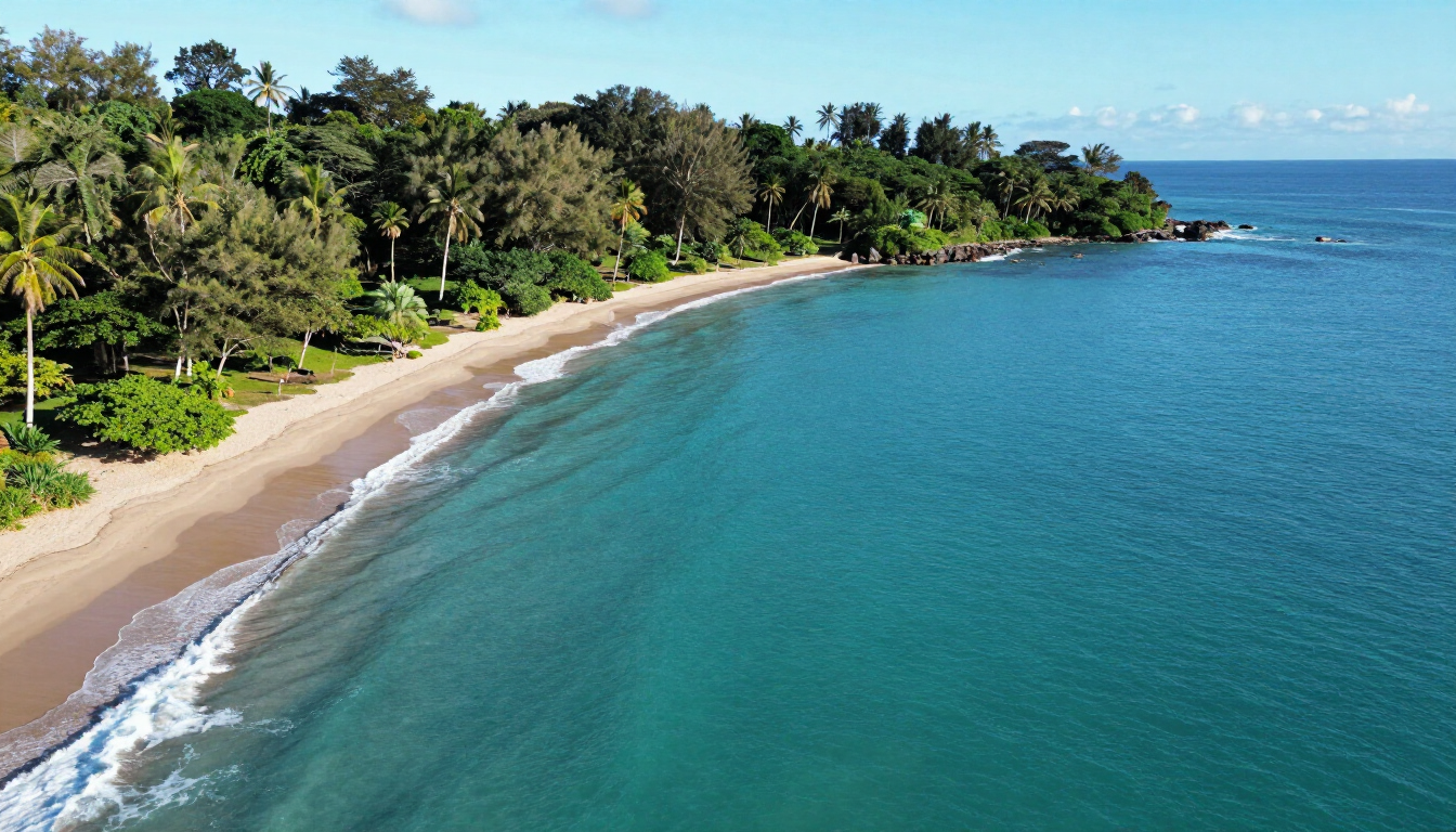 Scenic Coastal View of New Caledonia