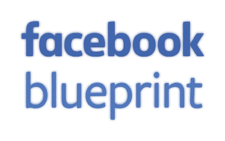 "Facebook Blueprint" text logo in blue with a white background.