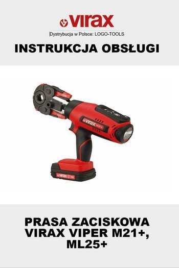 INSTRUKCJA VIRAX zaciskarka M21+ ML21+ instrukcja obsługi PL
