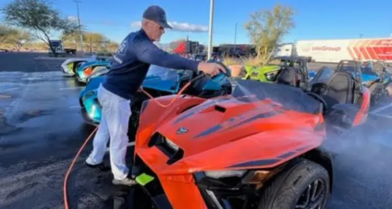 Mobile Car wash and detail in parking lot in Chandler Arizona