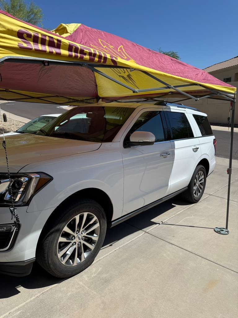 South Mountain Auto Detail mobile detailing a vehicle in Chandler Arizona compared to a regular car 