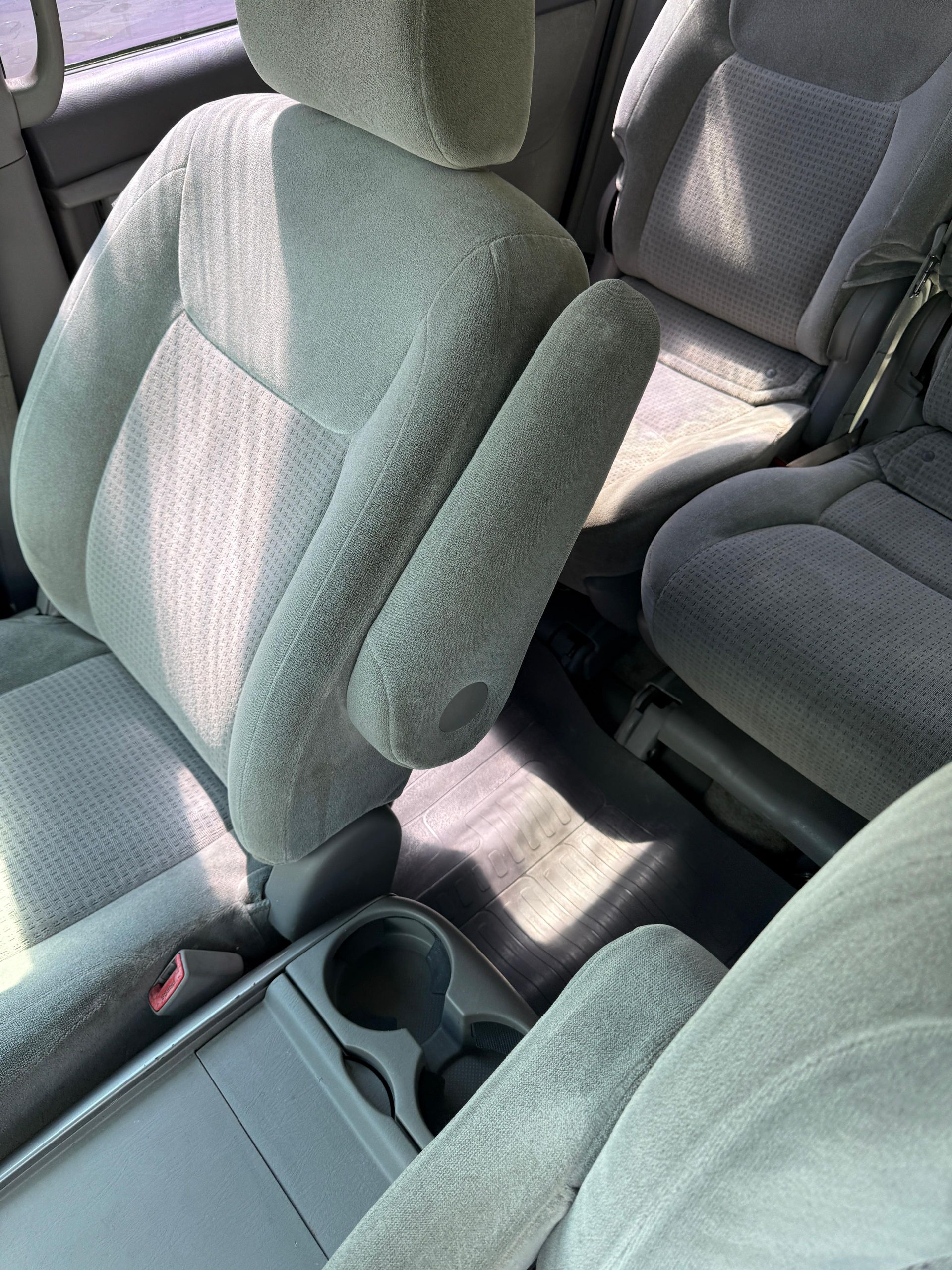 Interior of a freshly detailed Toyota Sienna van by South Mountain Auto Detail in Chandler, Arizona