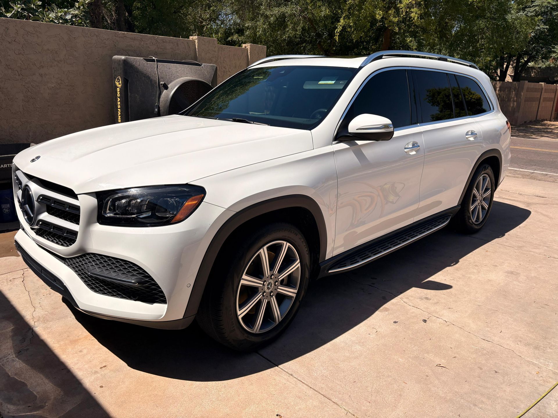 White Mercedes SUV after mobile wash by South Mountain Auto Detail in Chandler AZ