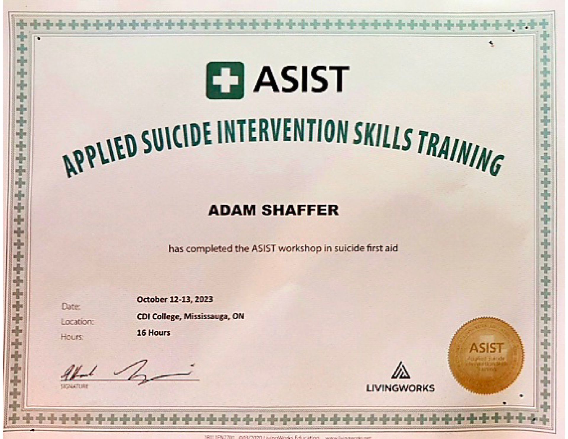 sober coach adam certificiations