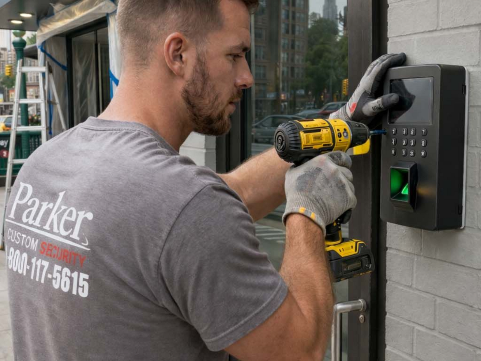 Access control system installation  in older NYC apartment building