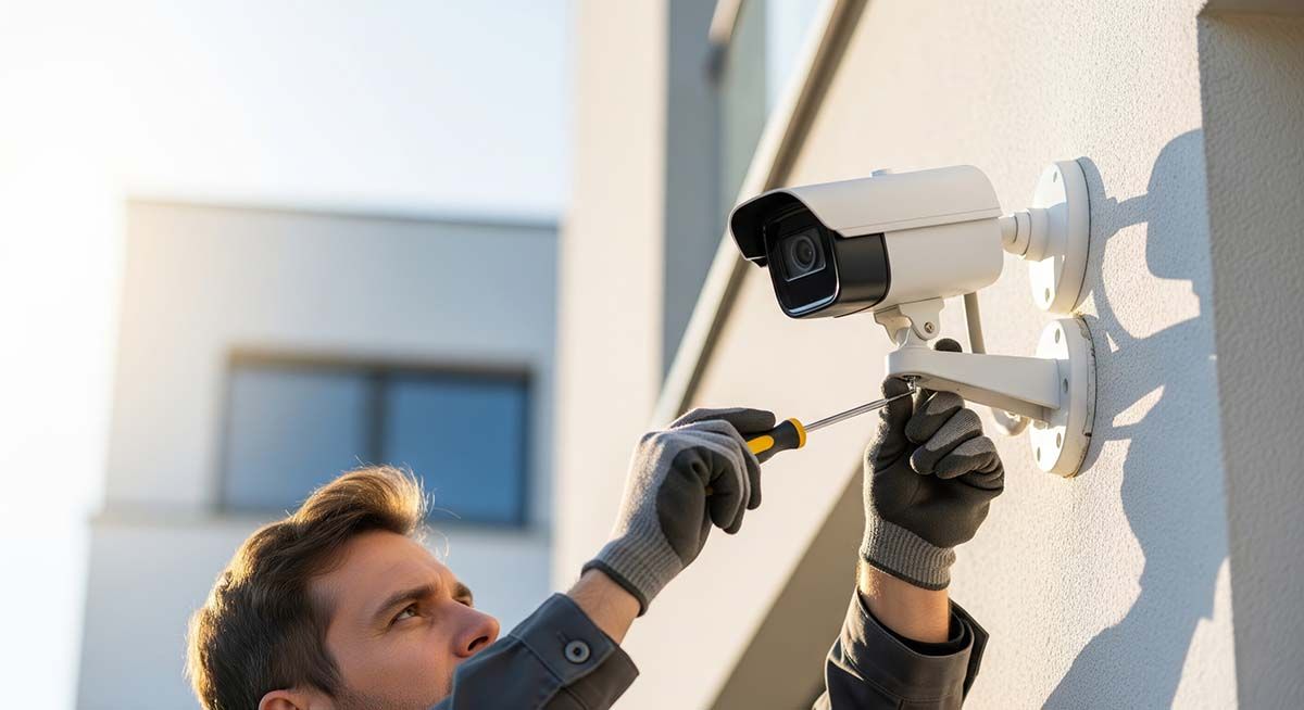 installing security cameras on a building in NYC