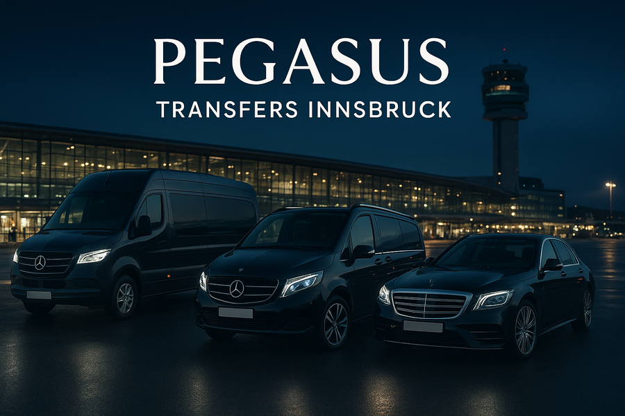 Schwarze Mercedes-Transporter und Autos geparkt; Lech am Arlberg Österreich.