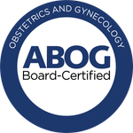 ABOG Board-Certified Obstetrics and Gynecology badge