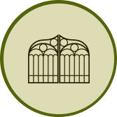 Domestic fence icon