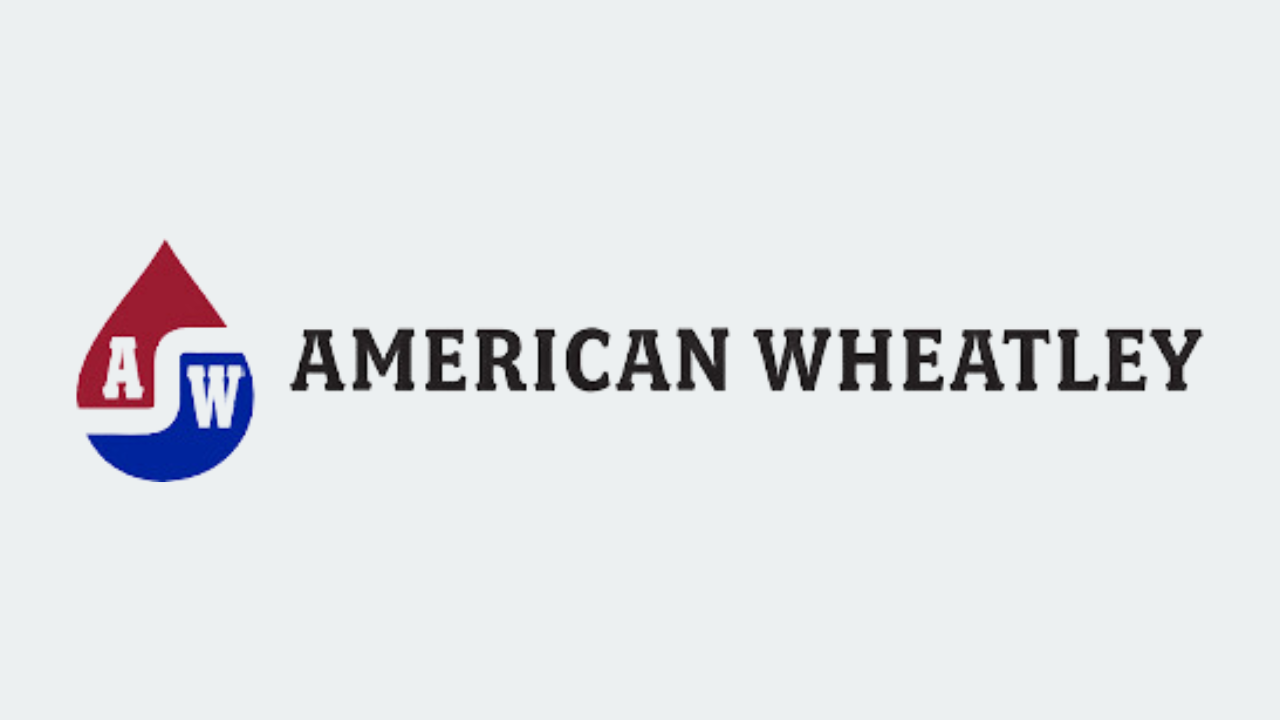 an american wheatley logo on a white background