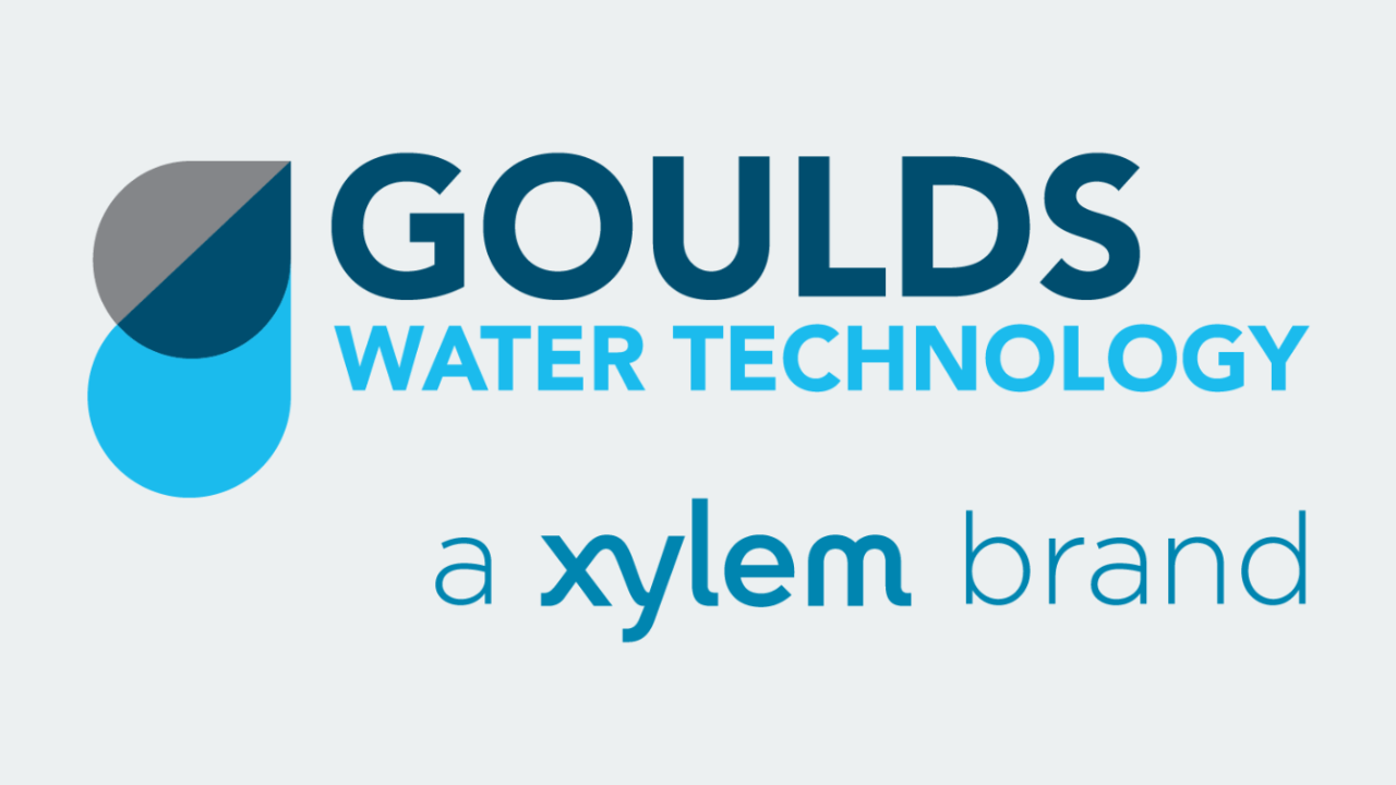 a logo for goulds water technology a xylem brand