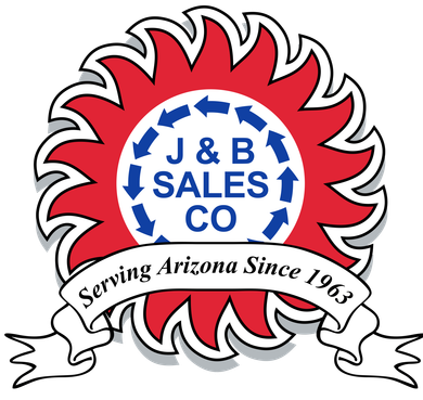 a logo for j & b sales co serving arizona since 1963