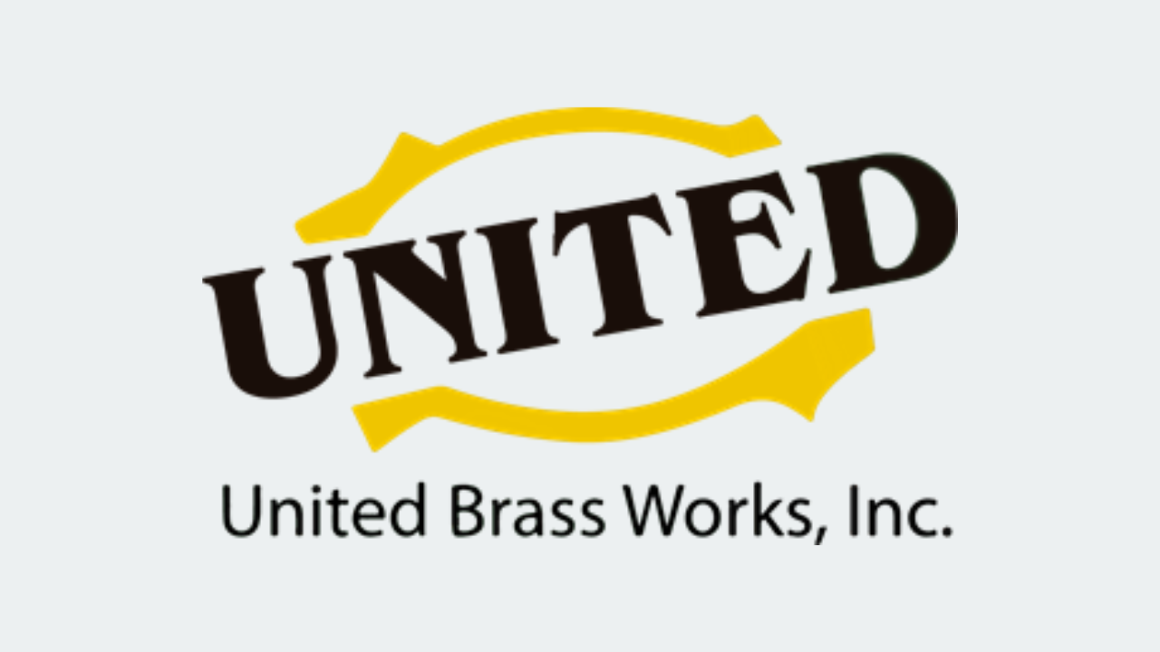 united brass works inc. logo on a white background