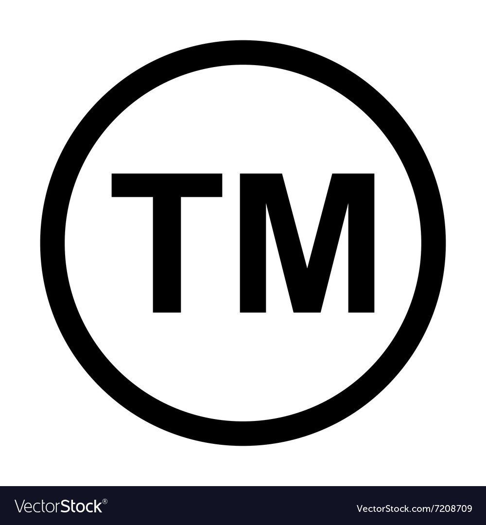 A black and white tm logo in a circle on a white background.