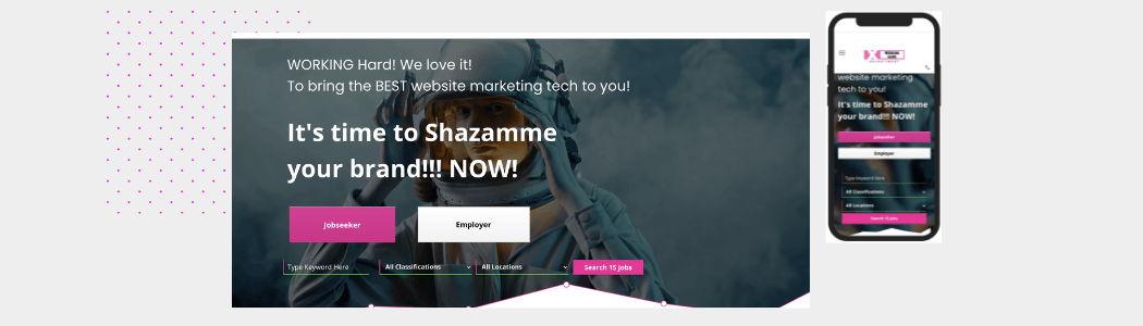 Shazamme recruitment website