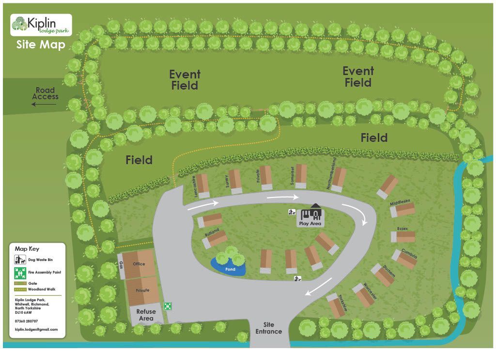 Kiplin Lodge Park Map