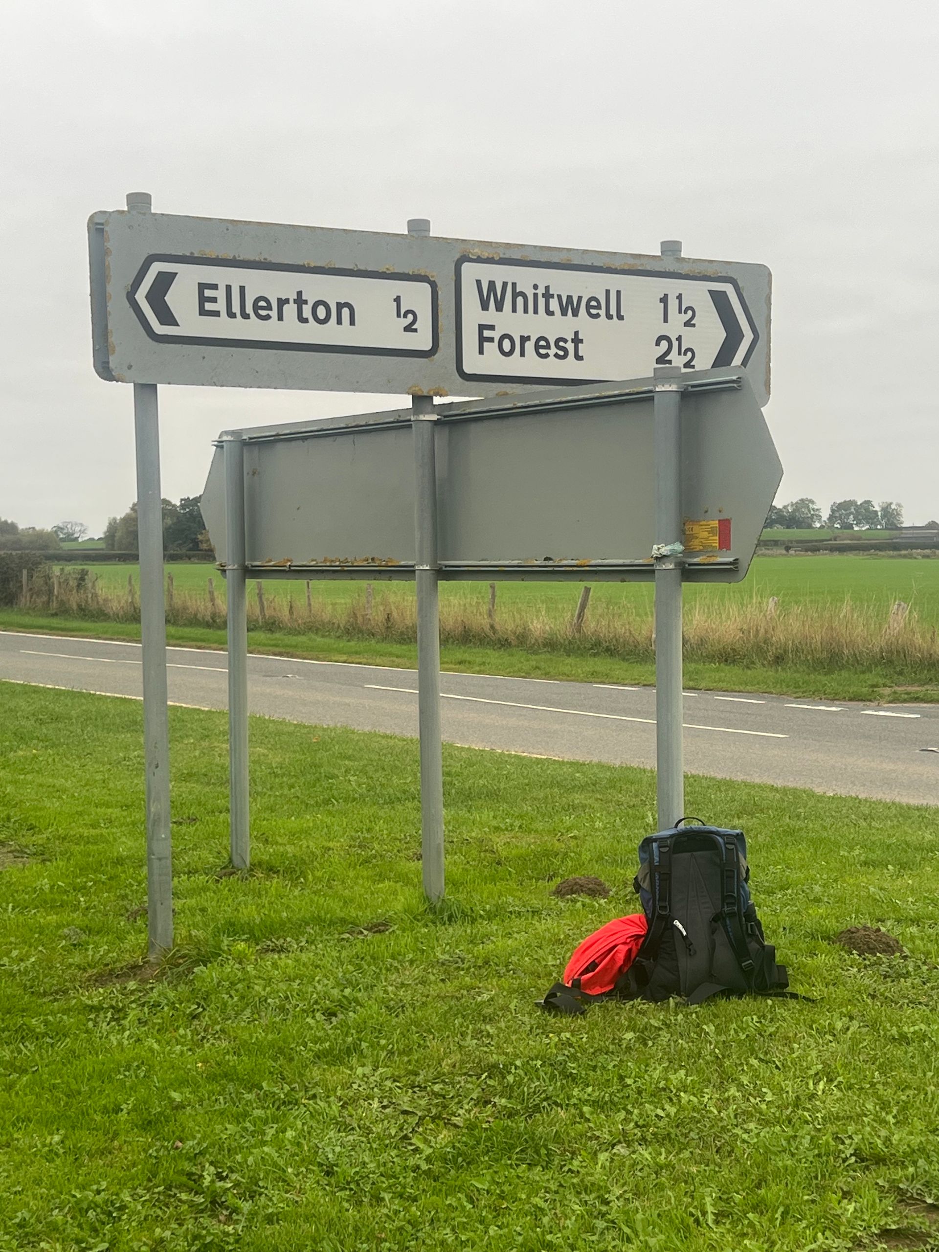signpost to ellerton minutes from kiplin lodge