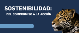 Imagen azul oscura con logos, título del informe y la cara de un jaguar. 