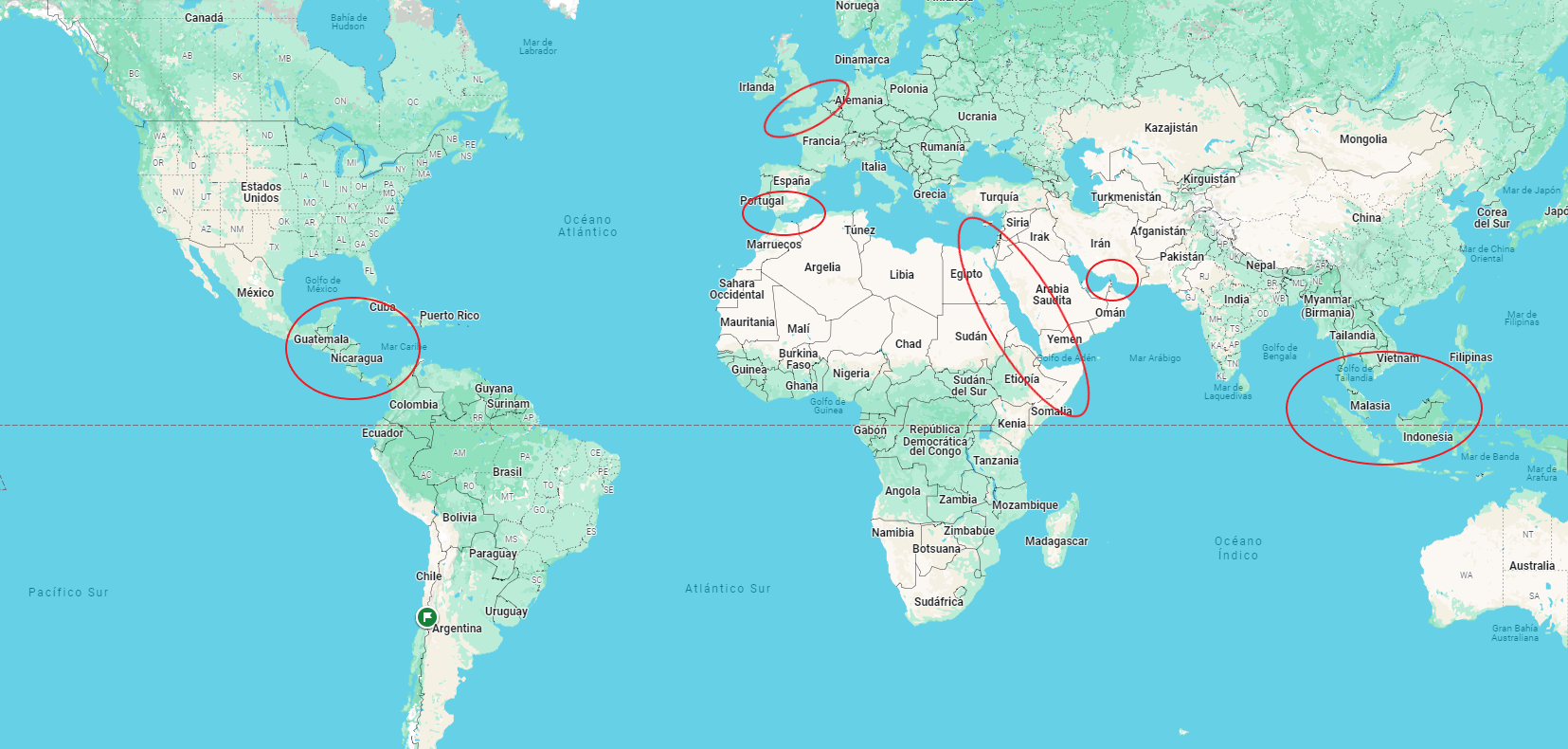 Actualización Rutas comerciales 