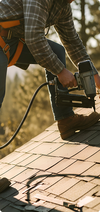 A group of people are posing for a picture in front of their trucks.