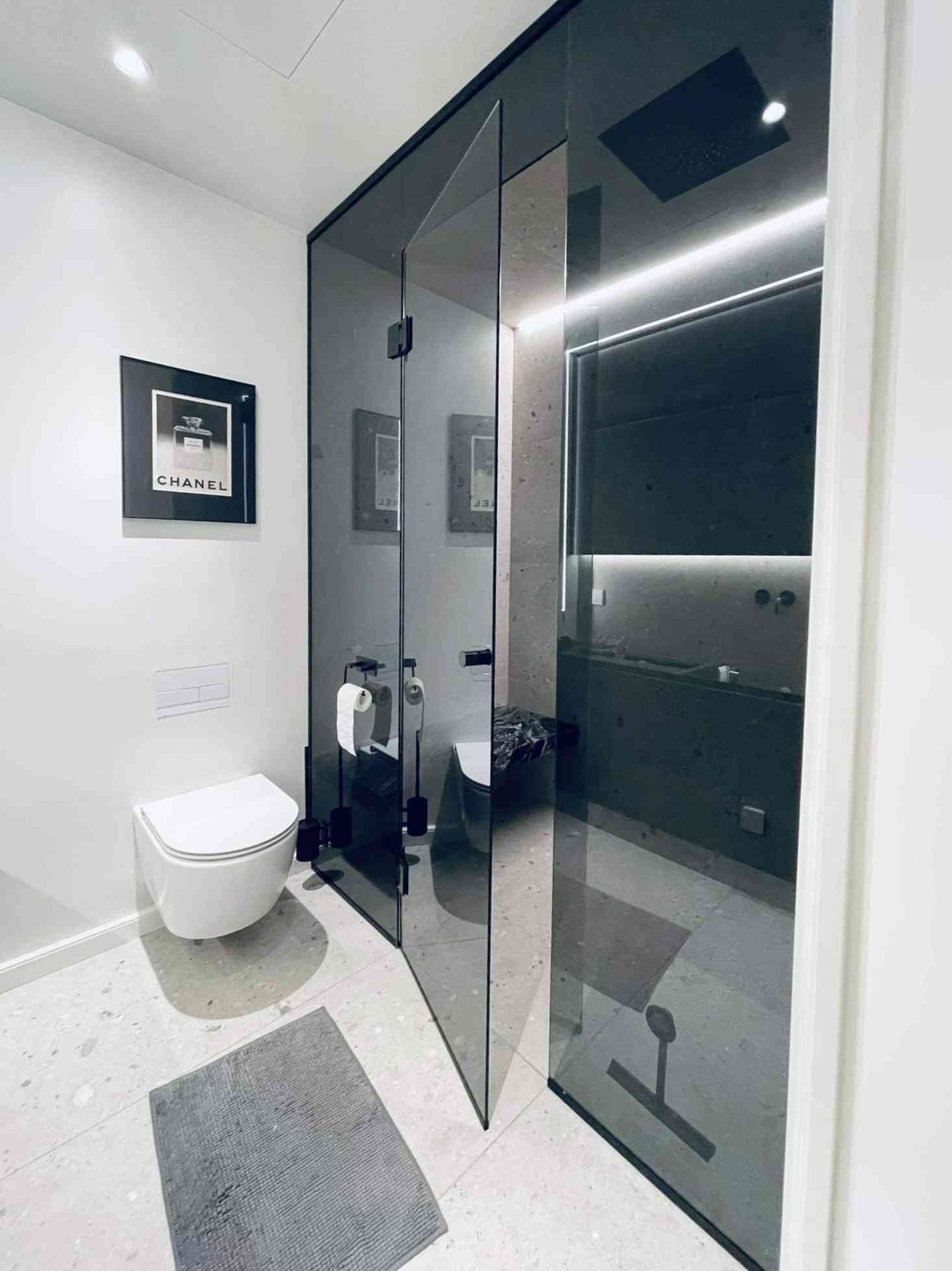 Aurusauna klaassein - hall klaas