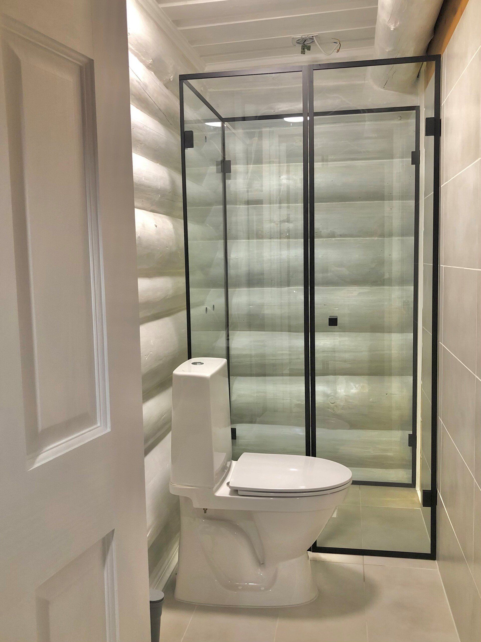 Dušikabiin klaas kolm seina